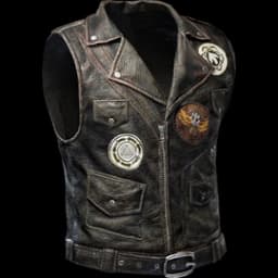 Leather Biker Vest