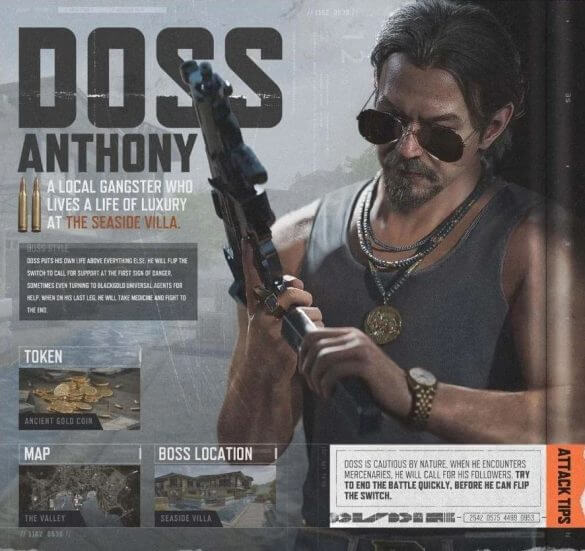 Doss Anthony Boss of Valley Map: Strategy & Tactics