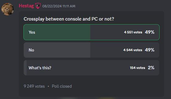 Crossplay between console and PC or not