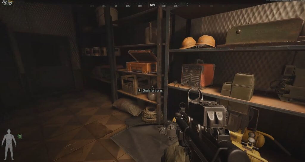 traces of explosives production at the N. Village Weapon Store