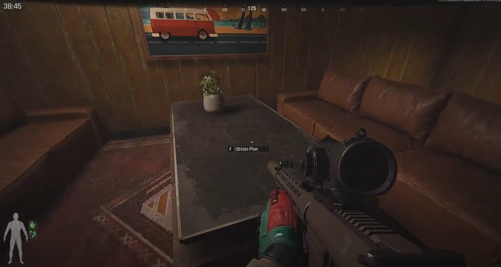 Obtain operation plan from the third floor of Camp Services